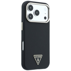 Guess Kevlar Triangle Logo MagSafe for iPhone 18 Pro / 17 Pro black