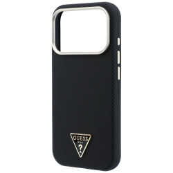 Guess Kevlar Triangle Logo MagSafe for iPhone 18 Pro / 17 Pro black