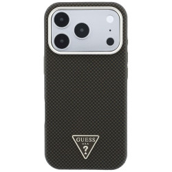 Case Guess Kevlar Triangle Logo MagSafe for iPhone 18 Pro Max / 17 Pro Max brown