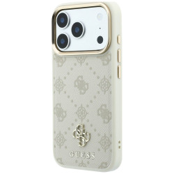 Guess Peony 4G Small Logo MagSafe Case for iPhone 18 Pro / iPhone 17 Pro beige
