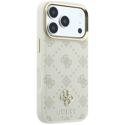 Guess Peony 4G Small Logo MagSafe Case for iPhone 18 Pro / iPhone 17 Pro beige
