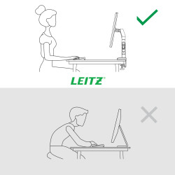 Leitz 64890085 monitoriaus laikiklis arba stovas 81,3 cm (32") Stalas Pilka