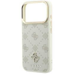 Guess Peony 4G Small Logo MagSafe Case for iPhone 18 Pro Max / iPhone 17 Pro Max / beige