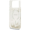 Guess Resin Bottom Glitter MagSafe Case for iPhone 18 Pro / iPhone 17 Pro / gold