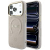 Guess Saffiano Peony & Ring MagSafe Case for iPhone 18 Pro / 17 Pro / pink