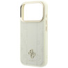 Guess Stripe Peony 4G Logo MagSafe Case for iPhone 18 Pro / iPhone 17 Pro / biege