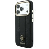 Guess Stripe Peony 4G Logo MagSafe Case for iPhone 18 Pro/iPhone 17 Pro / black