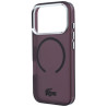Lacoste IML Frosted MagSafe for iPhone 18 Pro Max / 17 Pro Max / burgundy