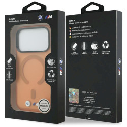 BMW M IML Frosted Metal Logo & Trims MagSafe Case for iPhone 18 Pro / orange