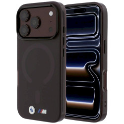BMW M IML Frosted Metal Logo & Trims MagSafe Case for iPhone 18 Pro Max / 17 Pro Max / Burgundy