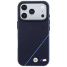 BMW M Tire Track Blue Line MagSafe Case for iPhone 18 Pro Max / 17 Pro Max / Navy Blue