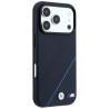 BMW M Tire Track Blue Line MagSafe Case for iPhone 18 Pro Max / 17 Pro Max / Navy Blue