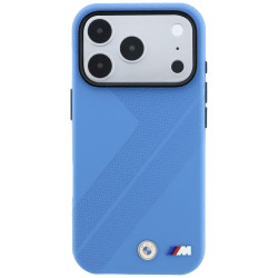BMW M Tire Track Metal Logo MagSafe Case for iPhone 18 Pro / 17 Pro Blue