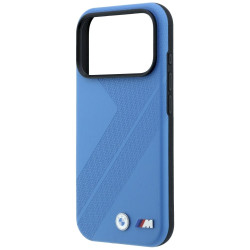 BMW M Tire Track Metal Logo MagSafe Case for iPhone 18 Pro / 17 Pro Blue