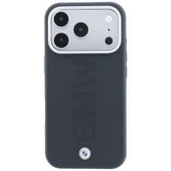 BMW Sign Centered Deboss MagSafe Case for iPhone 18 Pro / 17 Pro Gray