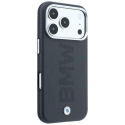 BMW Sign Centered Deboss MagSafe Case for iPhone 18 Pro / 17 Pro Gray