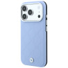 BMW Sign Deboss Quilted Metal Logo MagSafe for iPhone 18 Pro / 17 Pro blue