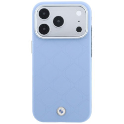 BMW Sign Deboss Quilted Metal Logo MagSafe for iPhone 18 Pro / 17 Pro blue