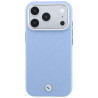 BMW Sign Deboss Quilted Metal Logo MagSafe for iPhone 18 Pro / 17 Pro blue