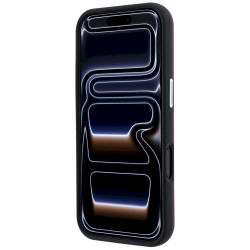 BMW Sign Inclined Deboss Letters MagSafe for iPhone 18 Pro / 17 Pro burgundy