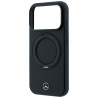 Mercedes Leather with Ring Stand MagSafe Case for iPhone 18 Pro Max / 17 Pro Max black