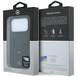 Mercedes Leather with Ring Stand MagSafe Case for iPhone 18 Pro Max / 17 Pro Max black