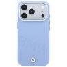 BMW Sign Inclined Deboss Letters MagSafe Case for iPhone 18 Pro / 17 Pro / Blue