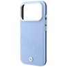 BMW Sign Inclined Deboss Letters MagSafe Case for iPhone 18 Pro / 17 Pro / Blue
