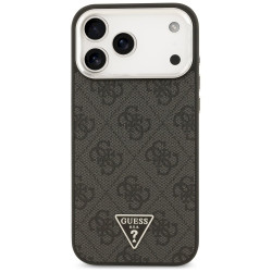 Guess 4G Triangle Logo MagSafe Case for iPhone 18 Pro Max / 17 Pro Max / black-silver