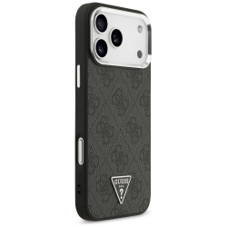 Guess 4G Triangle Logo MagSafe Case for iPhone 18 Pro Max / 17 Pro Max / black-silver