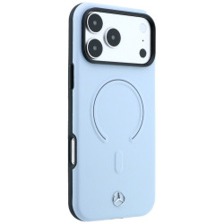 Mercedes Leather 3D MagSafe for iPhone 18 Pro Max / 17 Pro Max blue