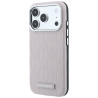 Karl Lagerfeld Grained Mono Resin Logo MagSafe Case for iPhone 18 Pro / 17 Pro / pink