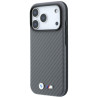 BMW M Carbon Metal Logo MagSafe for iPhone 18 Pro / 17 Pro grey