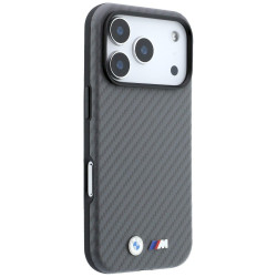 BMW M Carbon Metal Logo MagSafe for iPhone 18 Pro / 17 Pro grey