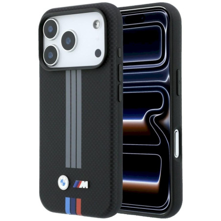 BMW M Quadrille Kevlar Anthracite & Tricolor Print Lines MagSafe for iPhone 18 Pro / 17 Pro