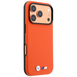 BMW M Quadrille Kevlar Metal Logo MagSafe for iPhone 18 Pro / 17 Pro / orange