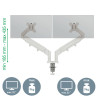 Leitz 65370085 monitoriaus laikiklis arba stovas 81,3 cm (32") Stalas Pilka