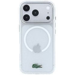 Lacoste IML Frosted Laquer Logo MagSafe Case for iPhone 18 Pro Max / 17 Pro Max / transparent