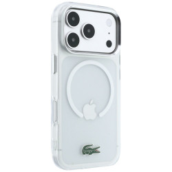 Lacoste IML Frosted Laquer Logo MagSafe Case for iPhone 18 Pro Max / 17 Pro Max / transparent