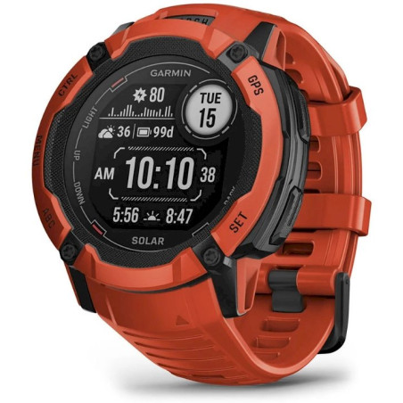 Garmin Instinct 2X Solar Smartwatch Flame Red