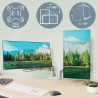 Leitz 65370085 monitoriaus laikiklis arba stovas 81,3 cm (32") Stalas Pilka