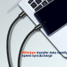Swissten Textile USB-C / USB-C Data Cable 0.5m Black