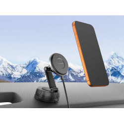 Swissten S-Grip E3 Car Holder with Wireless Charger 15W / 7.5W (MagSafe compatible)