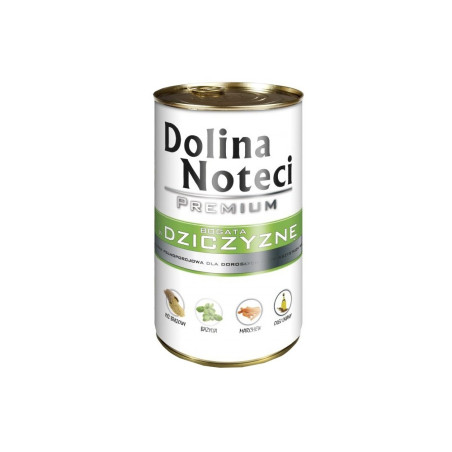 Konservai šunims su žvėriena Dolina Noteci Premium 400 g