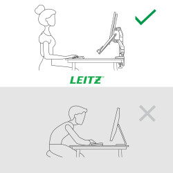 Leitz 65380085 monitoriaus laikiklis arba stovas 81,3 cm (32") Stalas Pilka