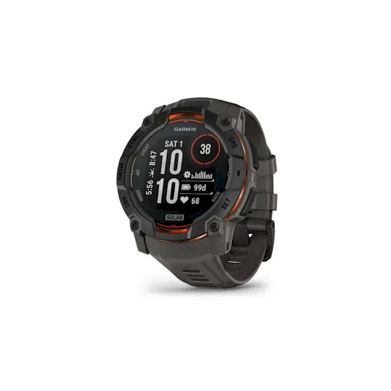 Garmin Instinct 3 Solar Black / Charcoal Smartwatch 50mm