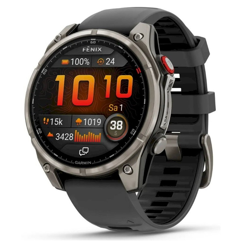 Garmin fenix 8 Pro AMOLED Sapphire Titanium Smartwatch 47 mm