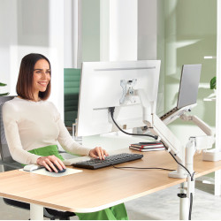 Leitz 65380085 monitor mount / stand 81.3 cm (32") Desk Grey