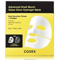Cosrx Advanced Snail Mucin Glass Glow Hydrogel Mask 34g * 3pcs