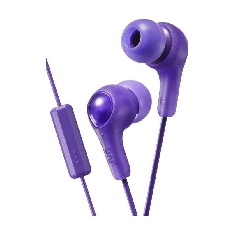 JVC HA-FX7M-V-E Gumy Plus headphones with remote & microphone